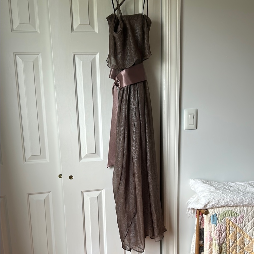 Bebe mauve Long Sleeve Gown